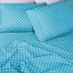 Polka Dot Cotton Blend Deep Pocket Bed Sheet Set By Blue Nile Mills 12 Polka Dot Cotton Blend Deep Pocket Bed Sheet Set By Blue Nile Mills -Home Decor Store GUEST fb3da95d 07a3 4054 86c9 b8c94bbca8c8