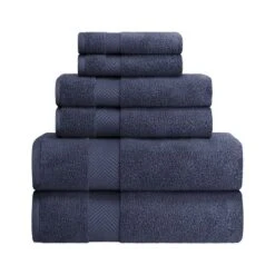Fast-Drying Zero-Twist Cotton Assorted 6-Piece Towel Set - Blue Nile Mills -Home Decor Store GUEST fb4b8f02 4722 4b0e 88b2 4eb03b2e9da7